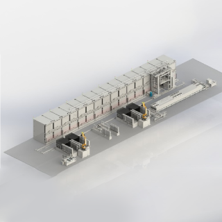 圓柱電芯全自動真空干燥線